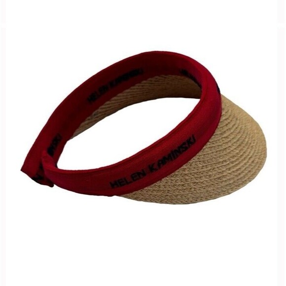 Helen Kaminski Visor Straw Bianca Slide On Visor Raffia Summer Vacation Beach main image 5